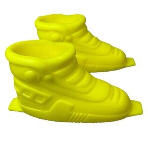 Ken Doll Yellow Ski Boots Hard Plastic Mattel Barbie Doll‎ Boy Shoes